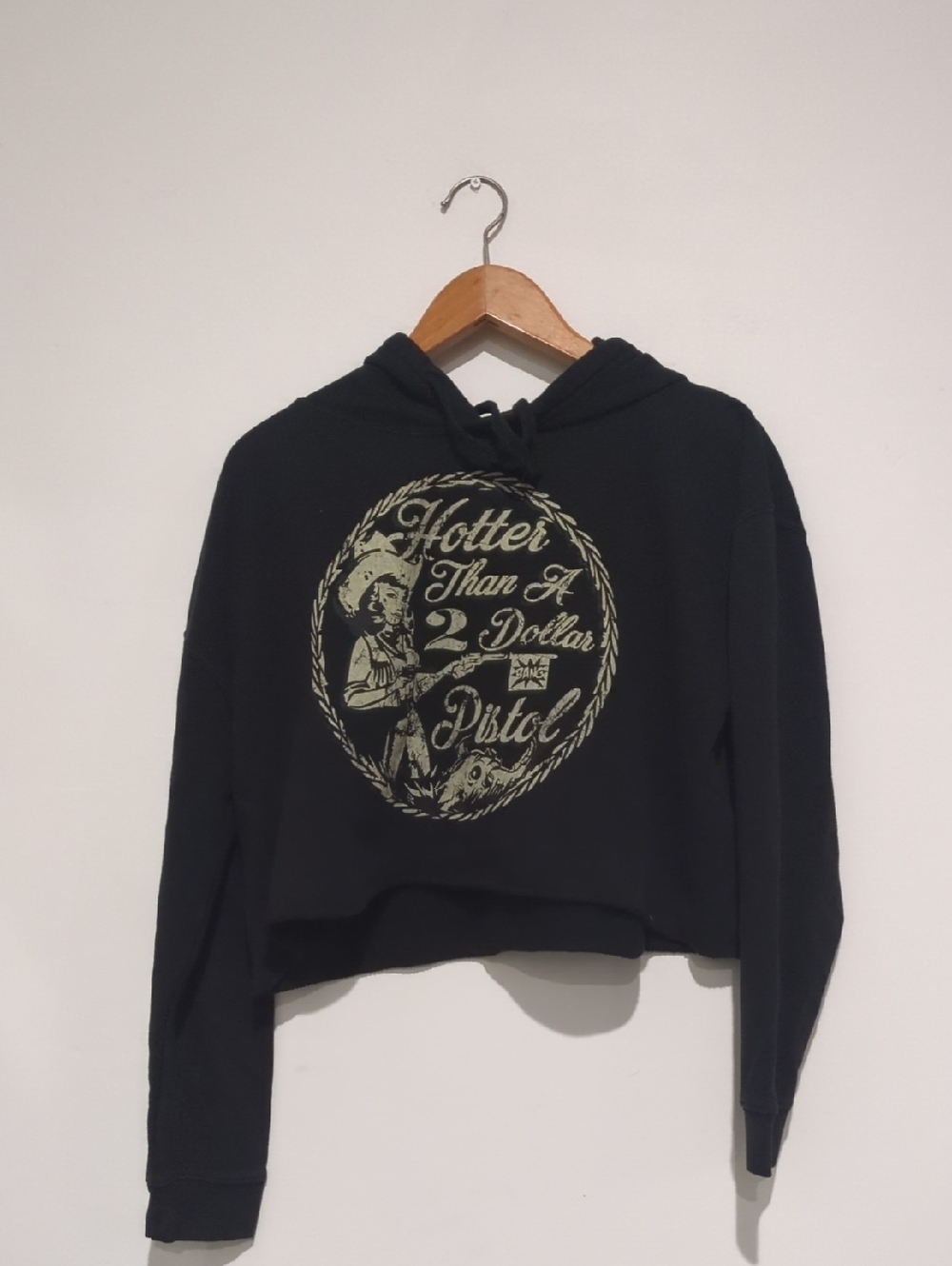 Graphic Cropped Hoodie